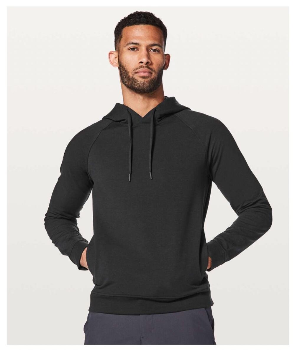 Lululemon Men's City Sweat Pullover Hoodie Black gorpcore streetwear skater sz M